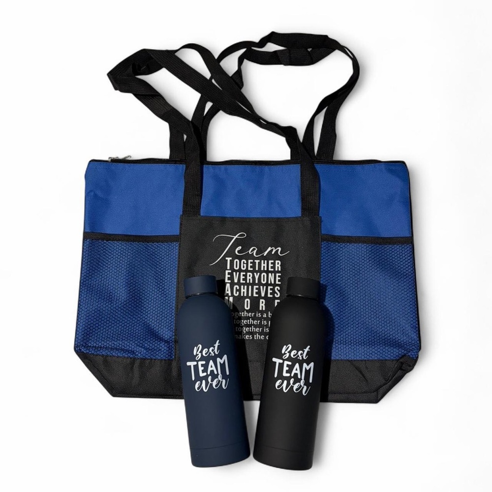 Team Gift Black Tote Bag